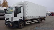 IVECO EUROCARGO ML 120E18 EURO 5 - valník s plachtou + skládací zvedací čelo 1,5 t